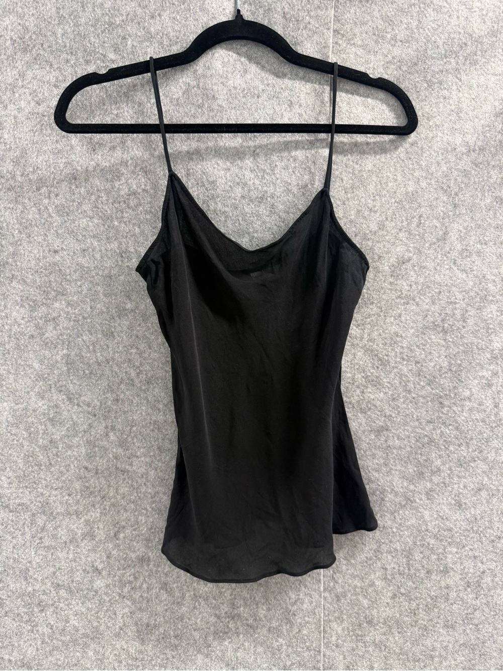 Diane Von Furstenberg Black Silk Camisole Tank Top - Womens 8 - Classic Minimal